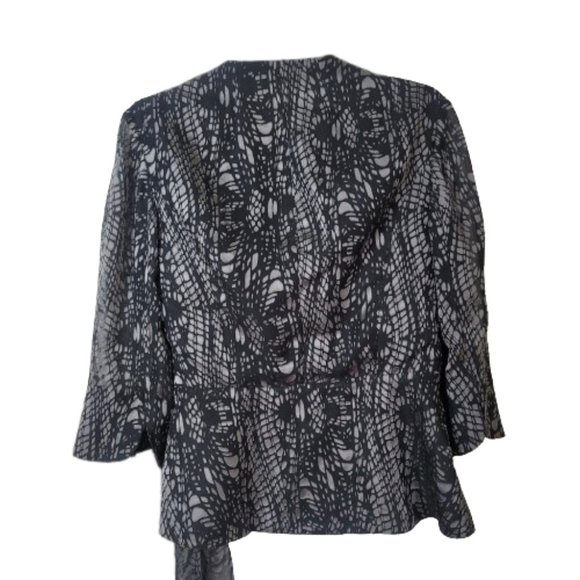 Alex Evenings Wrap Front Side Tie Evening Jacket - Picture 4 of 9